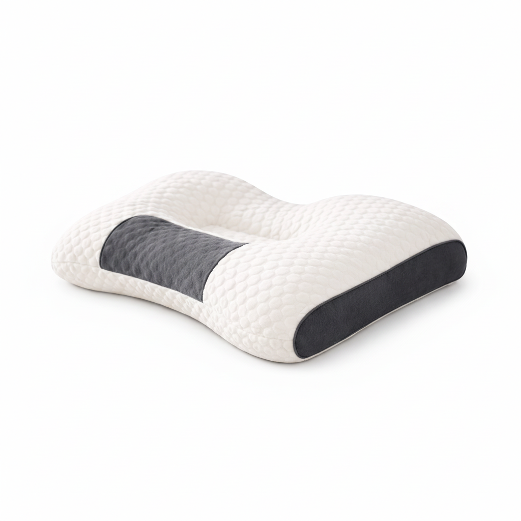 Oreiller cervical ergonomique à mémoire de forme